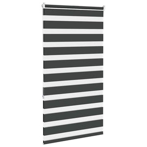 Doppelrollo Schwarz 80x150 cm