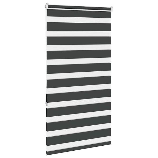 Doppelrollo Schwarz 80x150 cm