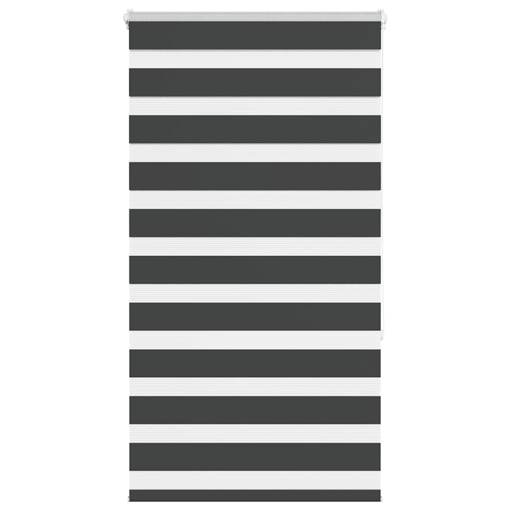 Doppelrollo Schwarz 90x150 cm