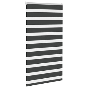 Doppelrollo Schwarz 90x150 cm