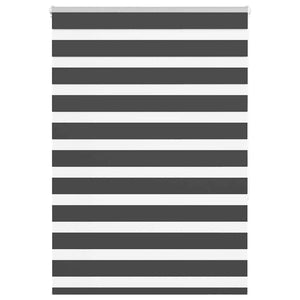 Doppelrollo Schwarz 95x150 cm