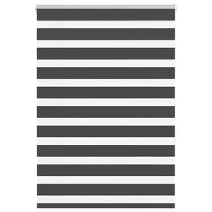 Doppelrollo Schwarz 115x150 cm