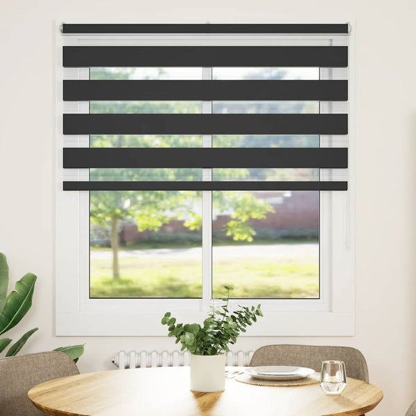 Doppelrollo Schwarz 135x150 cm