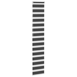 Doppelrollo Schwarz 40x200 cm
