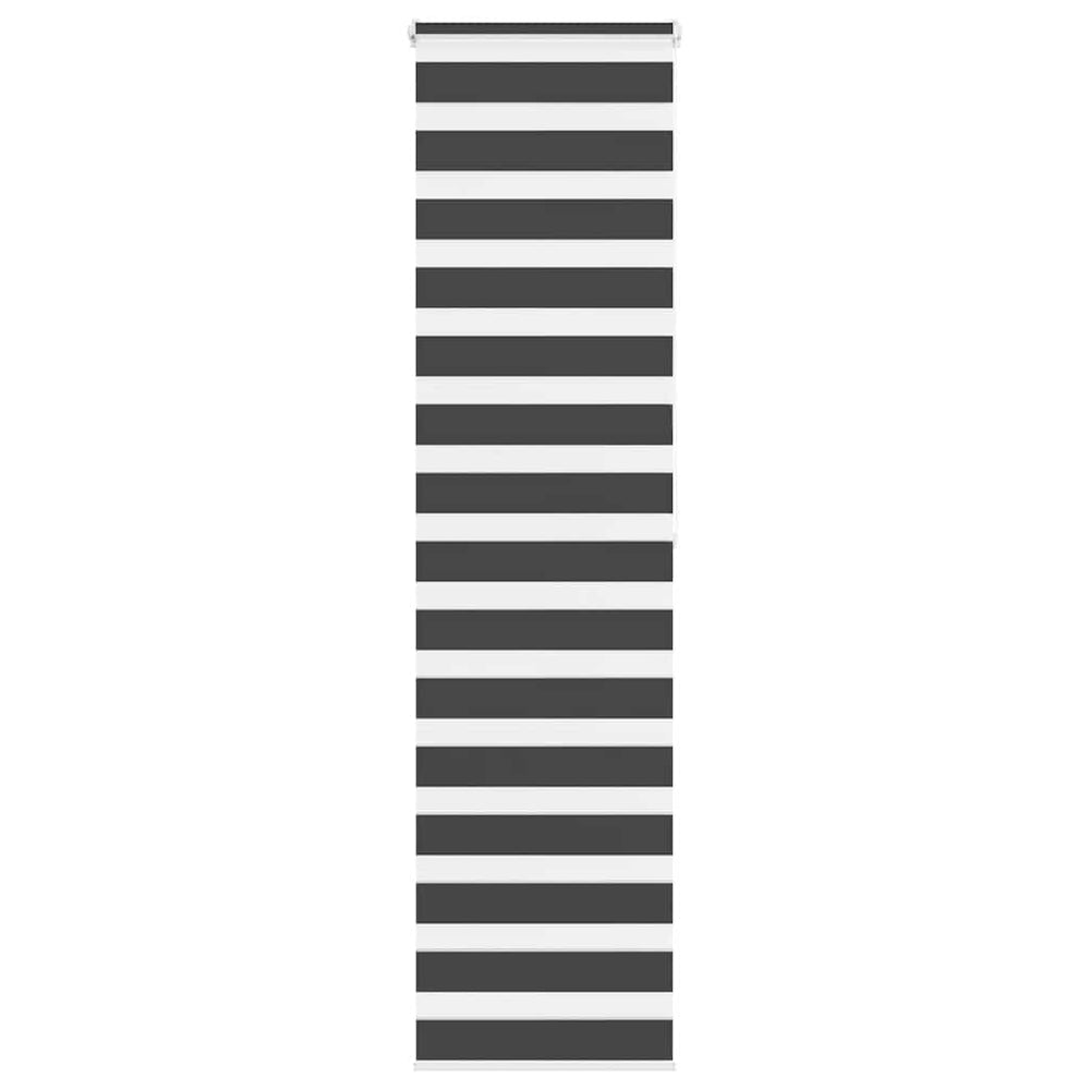 Doppelrollo Schwarz 55x200 cm