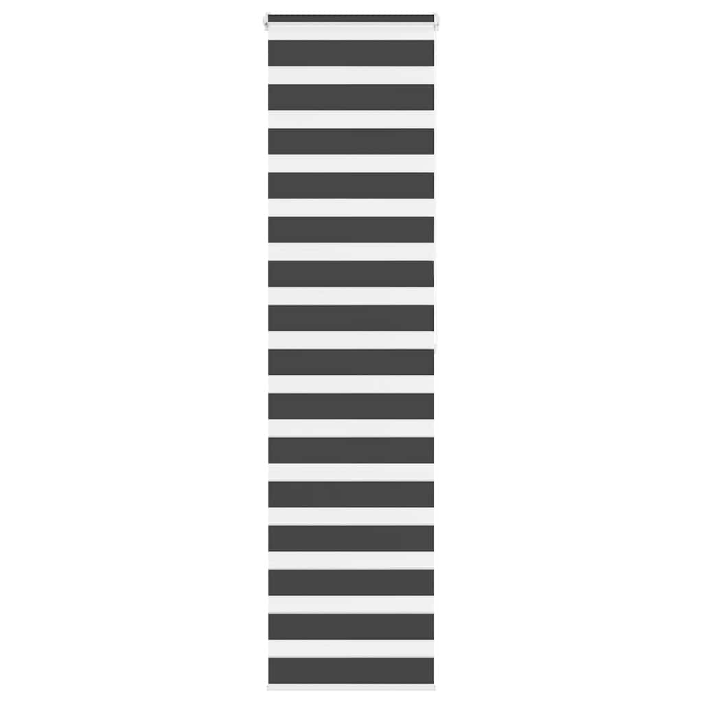 Doppelrollo Schwarz 55x200 cm