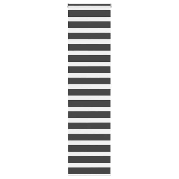 Schwarzes Doppelrollo 60x200 cm