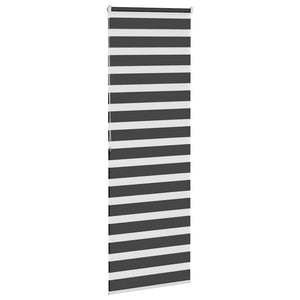 Doppelrollo Schwarz 85x200 cm