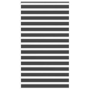 Doppelrollo Schwarz 120x200 cm