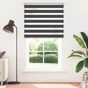Doppelrollo Schwarz 120x200 cm