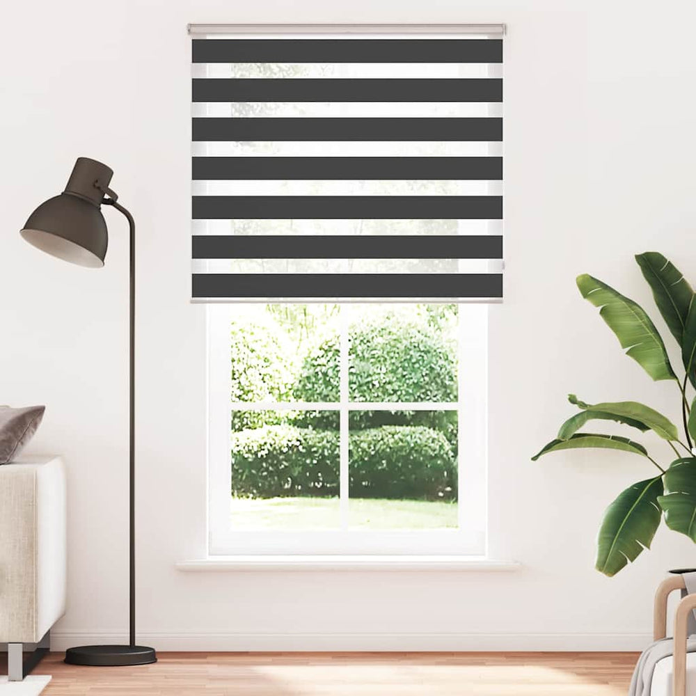 Doppelrollo Schwarz 135x200 cm