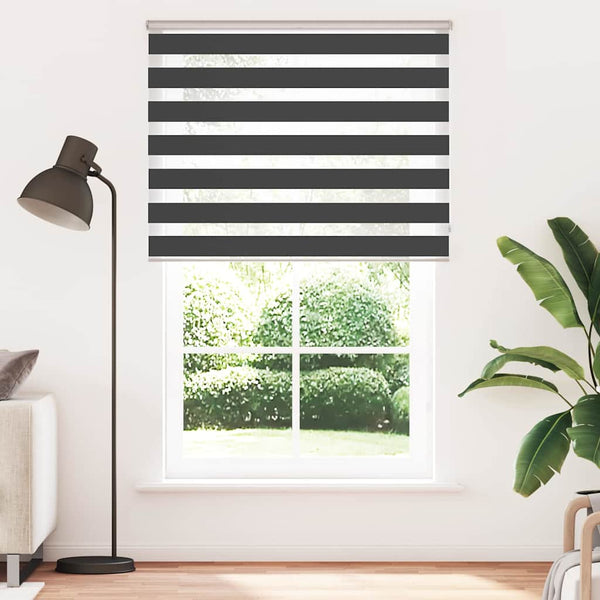 Doppelrollo Schwarz 140x200 cm