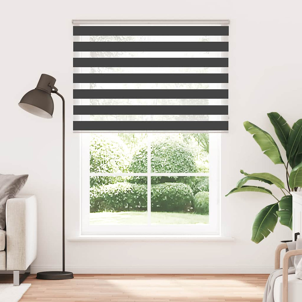 Doppelrollo Schwarz 160x200 cm