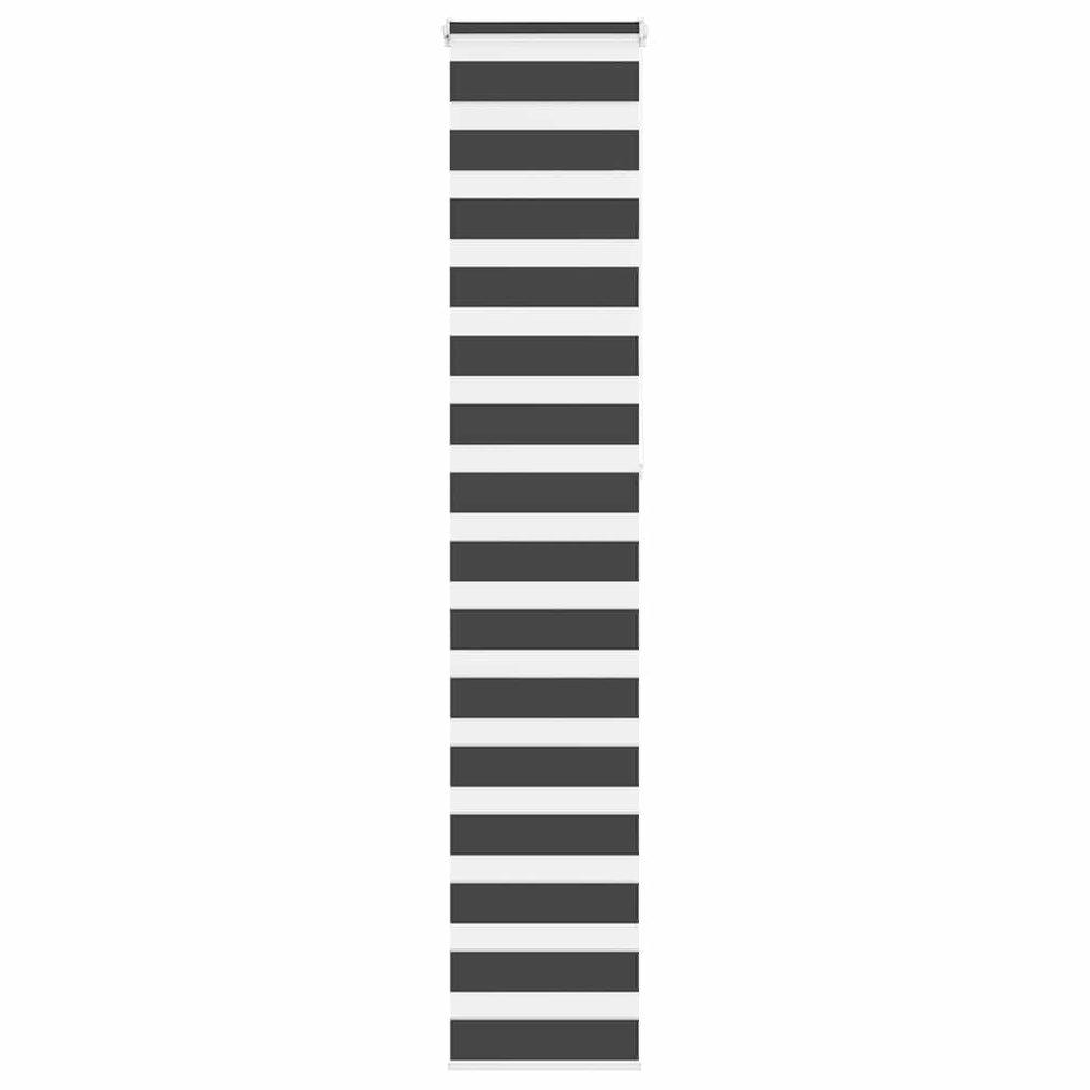 Schwarzes Doppelrollo 40x230 cm