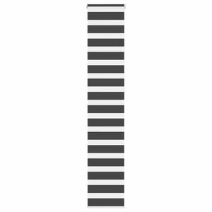 Schwarzes Doppelrollo 40x230 cm