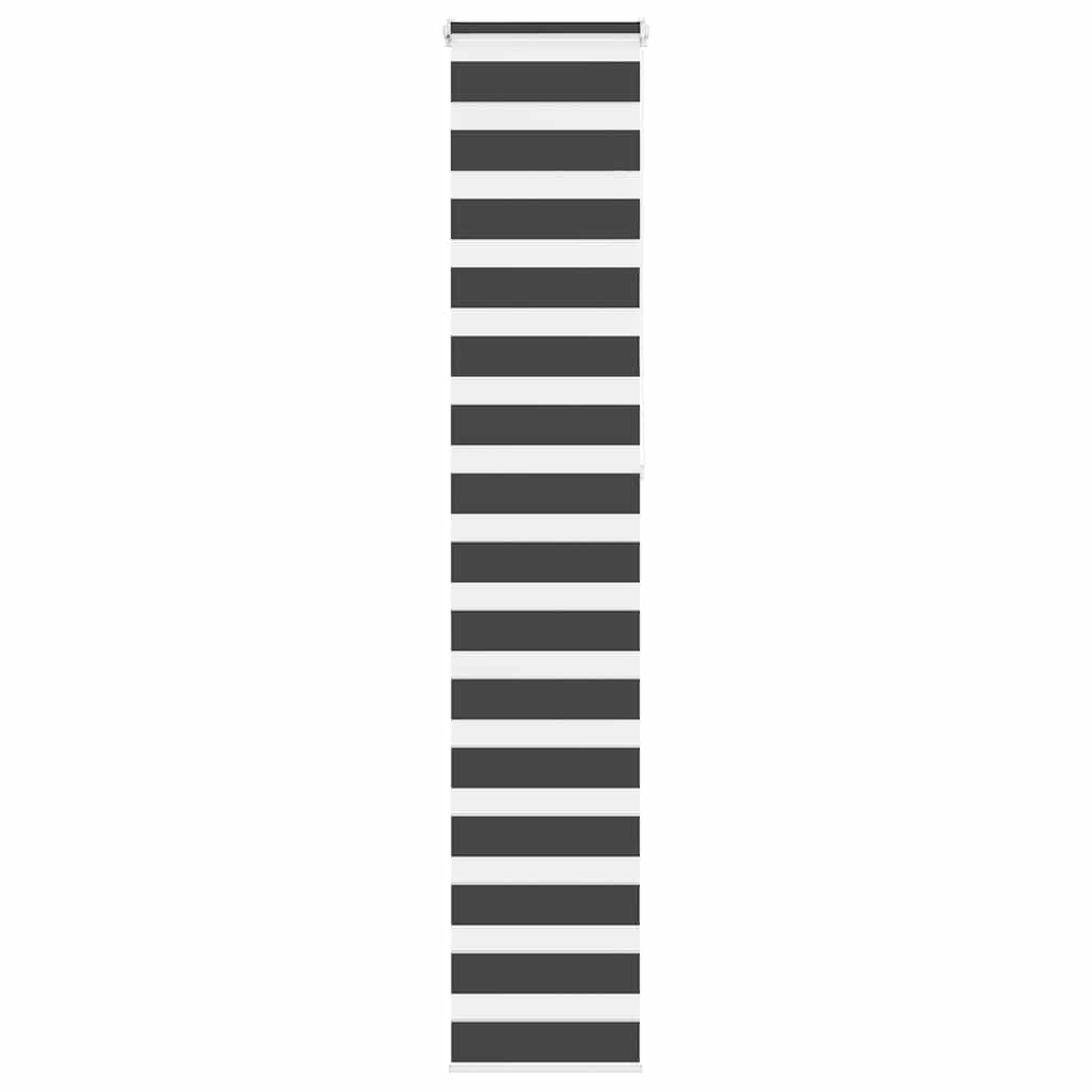 Schwarzes Doppelrollo 40x230 cm