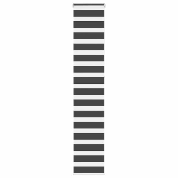Schwarzes Doppelrollo 40x230 cm