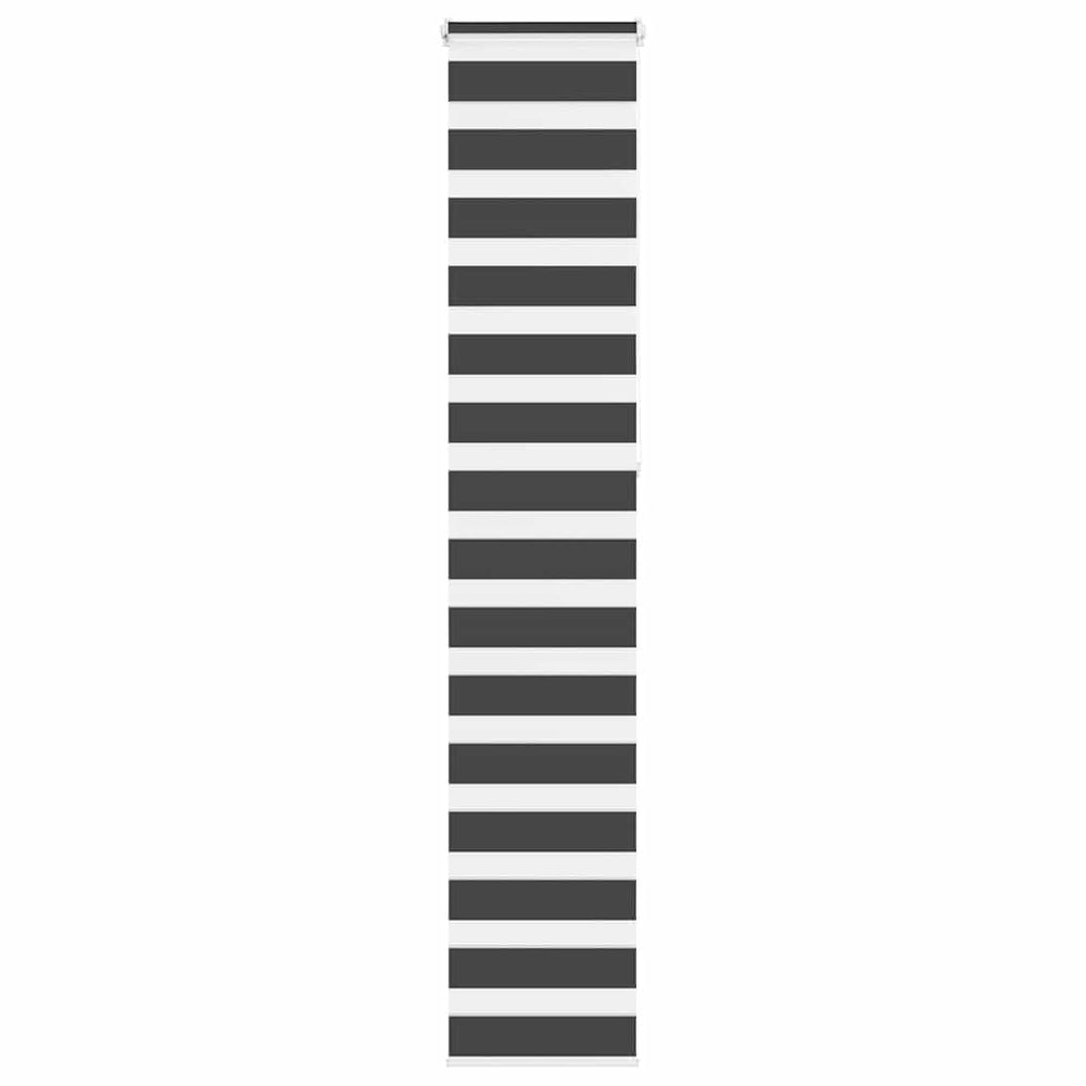 Schwarzes Doppelrollo 45x230 cm