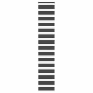Schwarzes Doppelrollo 45x230 cm