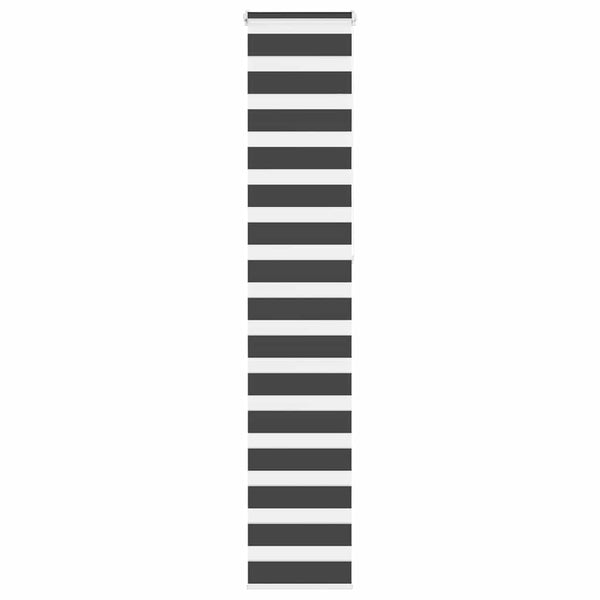 Schwarzes Doppelrollo 45x230 cm