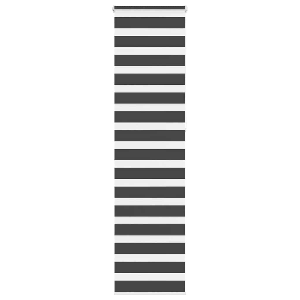 Doppelrollo Schwarz 50x230 cm