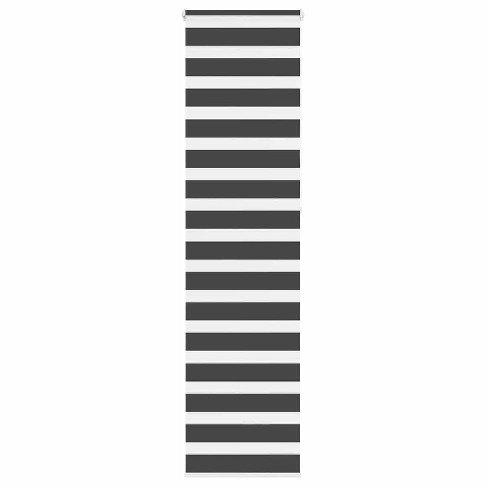 Doppelrollo Schwarz 55x230 cm