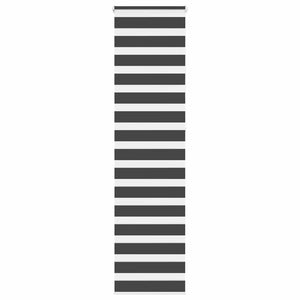 Doppelrollo Schwarz 55x230 cm
