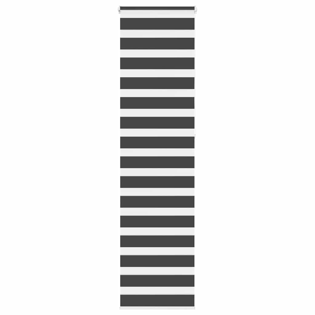 Doppelrollo Schwarz 55x230 cm