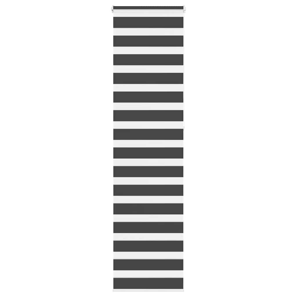 Schwarzes Doppelrollo 60x230 cm