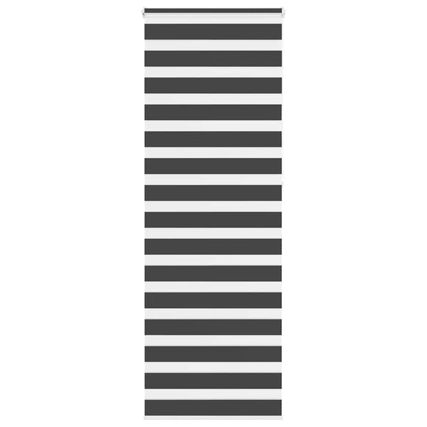 Doppelrollo Schwarz 75x230 cm