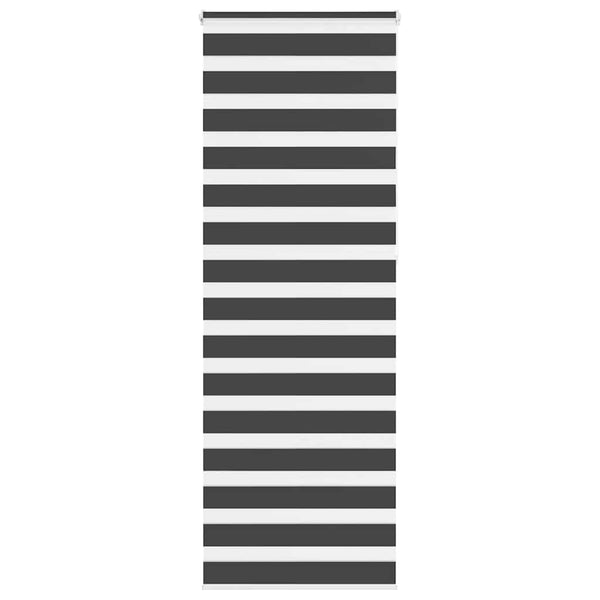 Doppelrollo Schwarz 80x230 cm