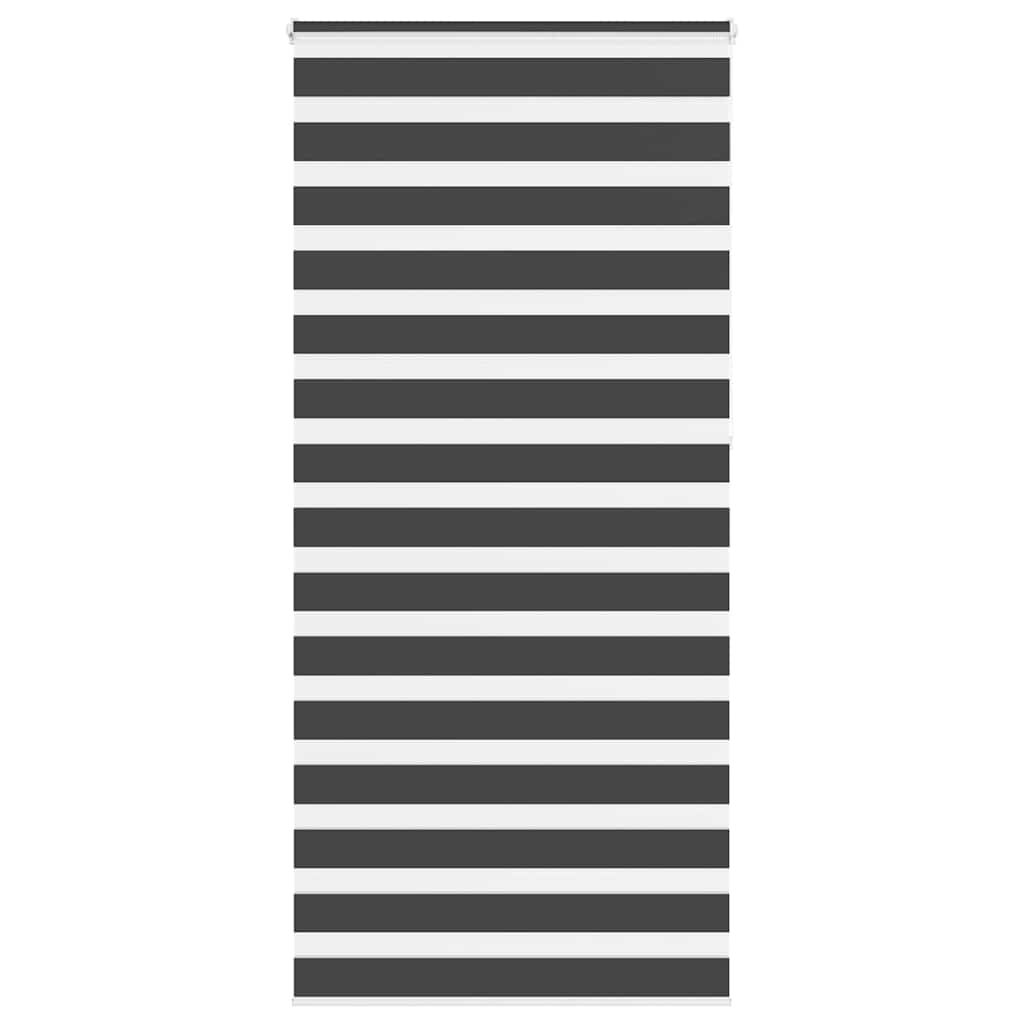 Doppelrollo Schwarz 100x230 cm