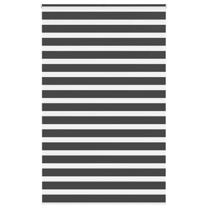 Doppelrollo Schwarz 140x230 cm