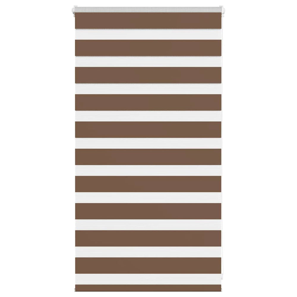 vidaXL Store enrouleur double marron 90x100 cm Largeur du tissu 85,9 cm Polyester
