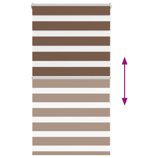 Doppelrollo Braun 75x150 cm