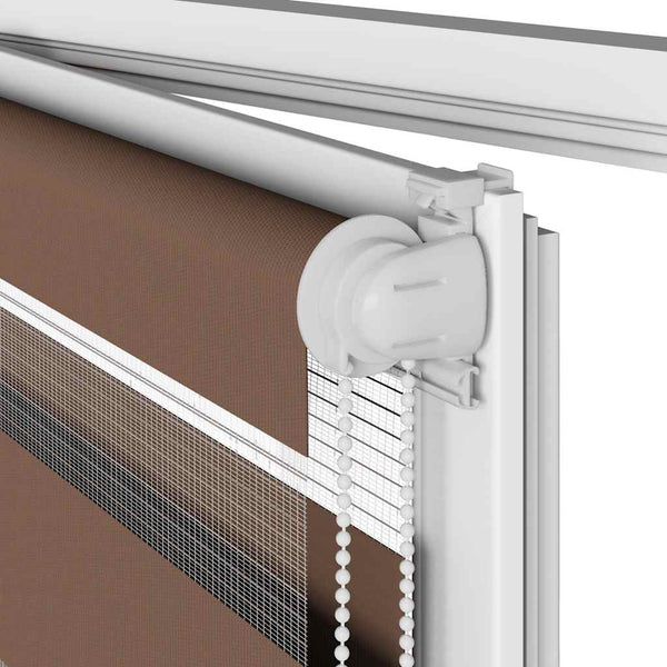 Doppelrollo Braun 55x230 cm