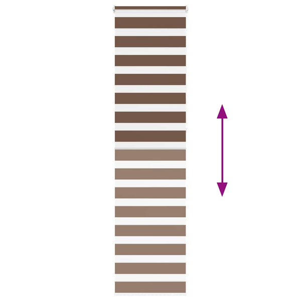 Doppelrollo Braun 60x230 cm
