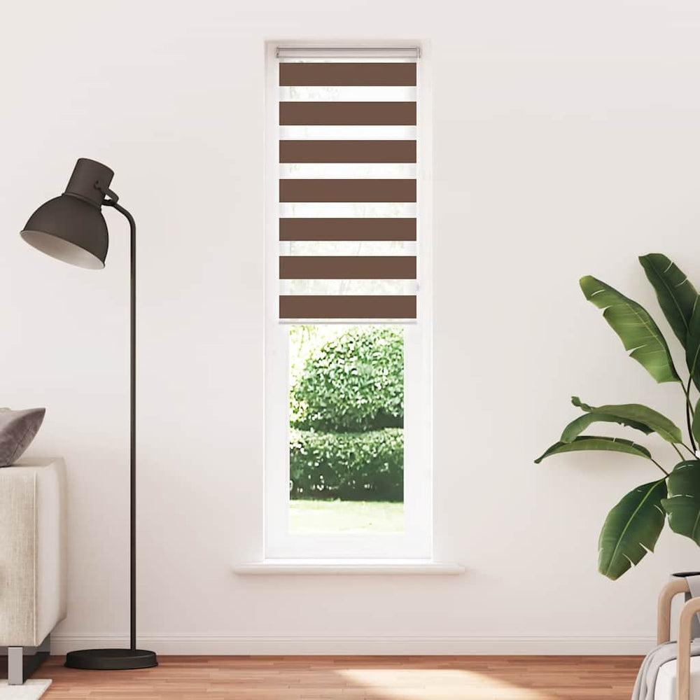 Doppelrollo Braun 65x230 cm