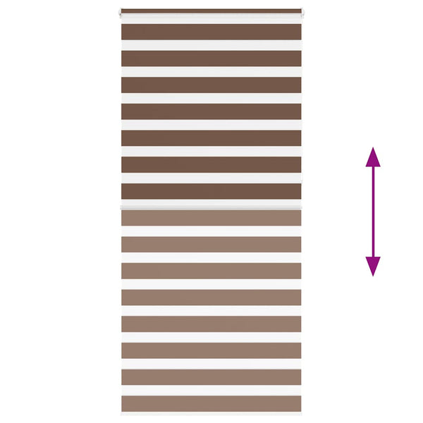 Doppelrollo Braun 100x230 cm
