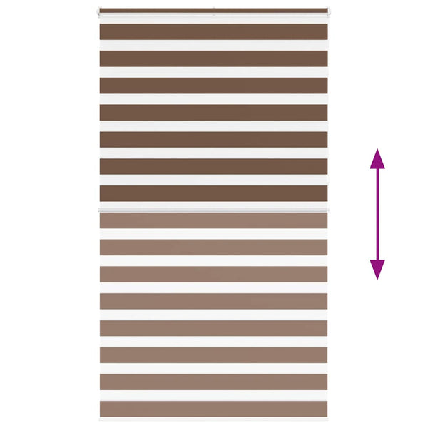 Doppelrollo Braun 125x230 cm