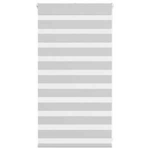 vidaXL Double store enrouleur Gris clair 75x100 cm Largeur du tissu 70,9 cm Polyester