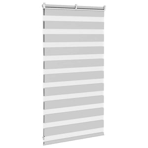 vidaXL Double store enrouleur Gris clair 75x100 cm Largeur du tissu 70,9 cm Polyester