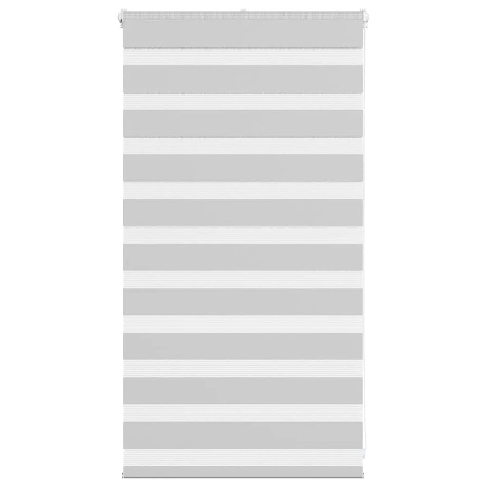 vidaXL Double Roller Blind Light Grey 85x100 cm Fabric Width 80.9 cm Polyester