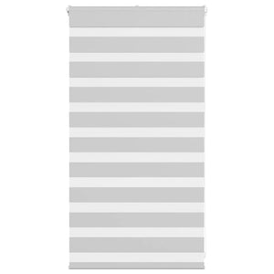 vidaXL Store double gris clair 90x100 cm largeur du tissu 85,9 cm polyester