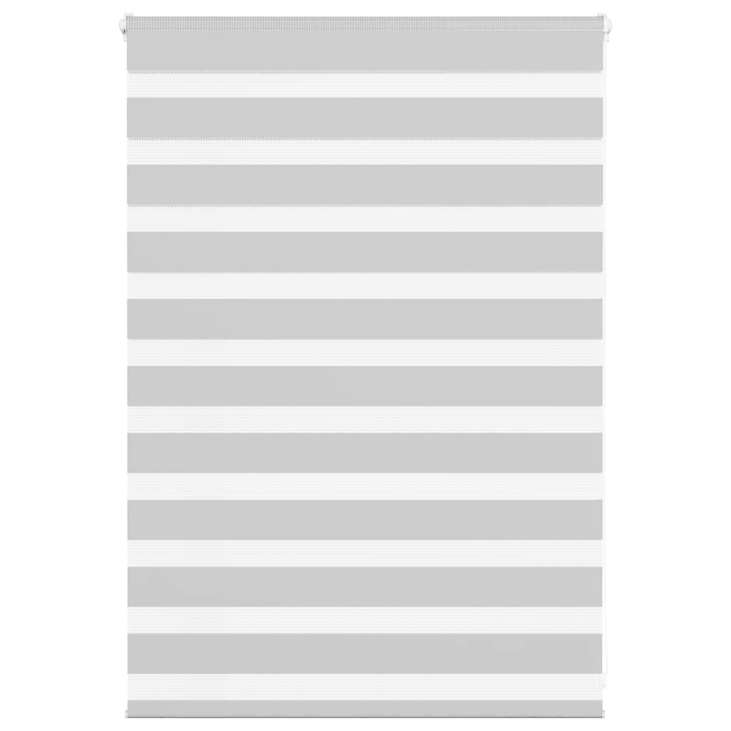 vidaXL Store double enrouleur gris clair 100x100 cm largeur du tissu 95,9 cm polyester