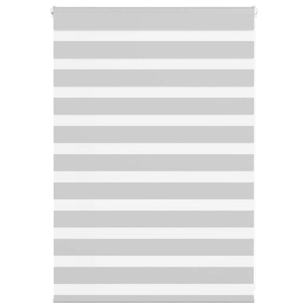 vidaXL Store double enrouleur gris clair 100x100 cm largeur du tissu 95,9 cm polyester