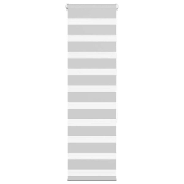 vidaXL Double store enrouleur Gris clair 40x150 cm Largeur de tissu 35,9 cm Polyester