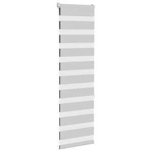vidaXL Store enrouleur double gris clair 45x150 cm largeur du tissu 40,9 cm polyester