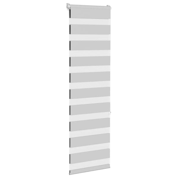 vidaXL Store enrouleur double gris clair 45x150 cm largeur du tissu 40,9 cm polyester