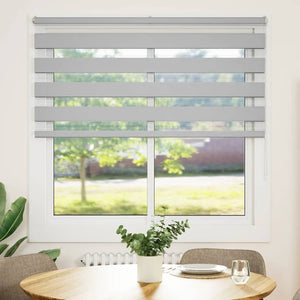 Doppelrollo Hellgrau 140x150 cm